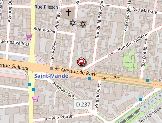 Carte de Agence Anselimmo à Saint-mandé