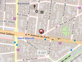 Carte de Rosaz Bruno à Saint-mandé