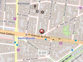 Carte de Actyf-pacail Vesna à Saint-mandé