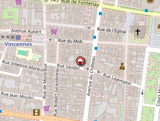 Carte de Les Rubans Bleus à Vincennes