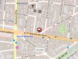 Carte de Le Paris Café à Saint-mandé