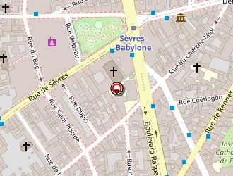 Carte de Saint Placide à Paris