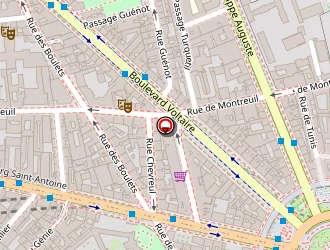 Carte de Café Le Triomphe à Paris