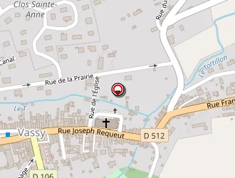 Carte de Médiathèque De Vassy à Vassy