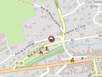 Carte de Roca Michel à Vassy