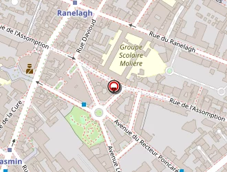 Carte de Studio La Fontaine à Paris