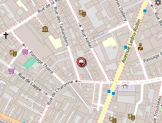 Carte de Hugnet à Paris