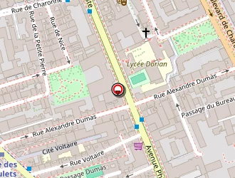 Carte de Lycée Privé Des Petits Champs à Paris