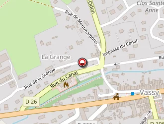 Carte de Levavasseur à Vassy