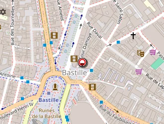 Carte de Courir à Paris