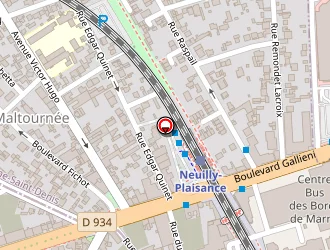 Carte de Saint Daniel à Neuilly-plaisance