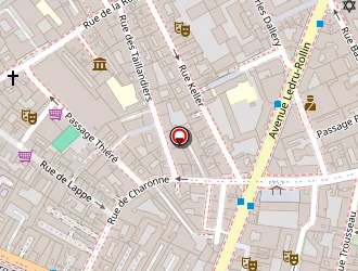 Carte de Beyrouth Café à Paris