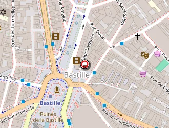 Carte de Café Français à Paris