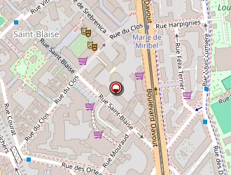 Carte de La Courtine à Paris