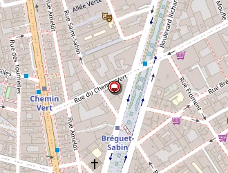 Carte de Rock-hair à Paris