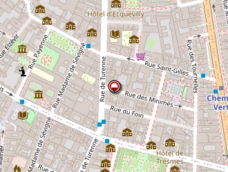 Carte de Hôtel De Jobo à Paris