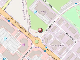 Carte de Aubert Marne La Vallee Montevrai à Montévrain