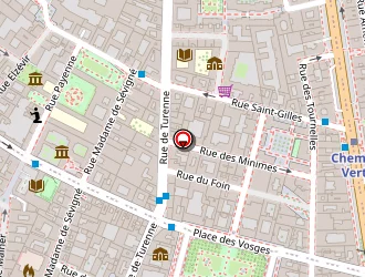 Carte de Paris-cordes à Paris