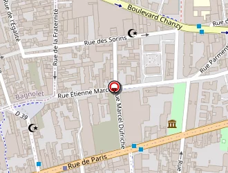 Carte de Residservice à Montreuil