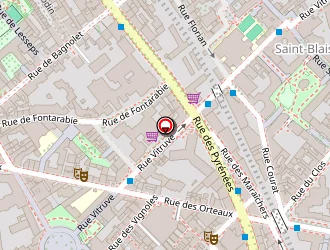 Carte de Agentys Paris 20 Plr à Paris