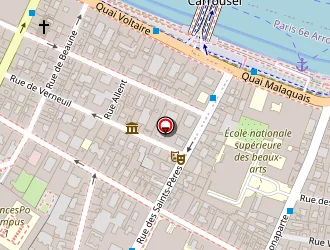 Carte de Rive Gauche Hotel à Paris