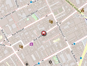 Carte de 789 Music à Paris