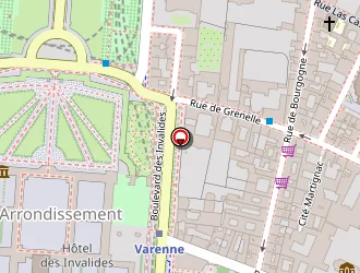 Carte de Franklin Rive Gauche à Paris