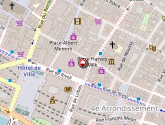 Carte de Hôtel Rivoli à Paris