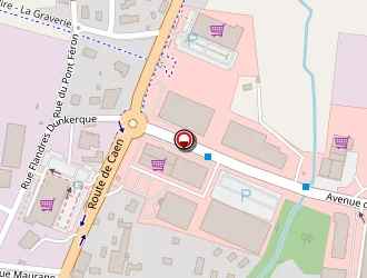 Carte de La Halle Aux Chaussures à Vire