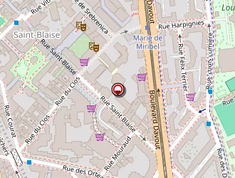 Carte de Para Amandine à Paris