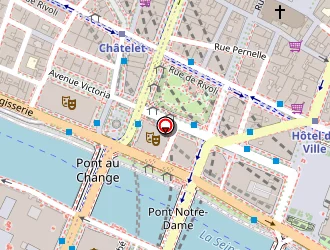 Carte de Sarah Bernhardt à Paris