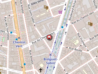 Carte de Franprix Chemin Vert Distribution à Paris