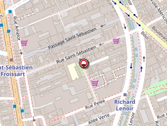 Carte de Studios Campus à Paris