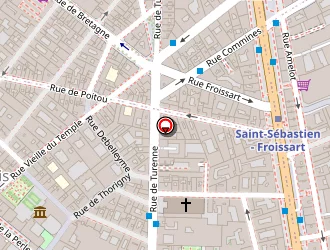 Carte de Institut Suédois à Paris