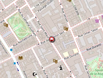 Carte de Studio Hana à Paris