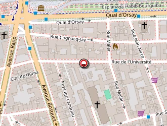 Carte de Les Trois Coeurs à Paris