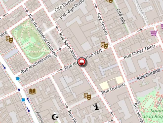 Carte de Aux Trois Passages à Paris