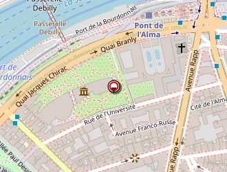 Carte de Derby Alma Hôtel à Paris