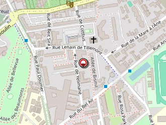 Carte de Franprix à Montreuil