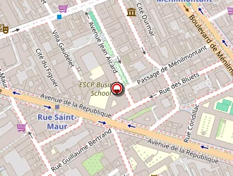 Carte de Cap Madagascar à Paris