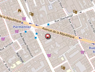 Carte de Anacrouse-cité à Paris