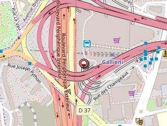 Carte de Eau-2-plomberie à Bagnolet