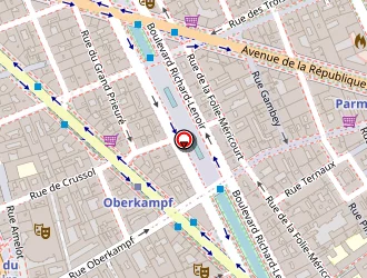 Carte de Hôtel Beaumarchais*** à Paris