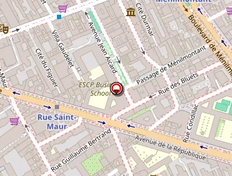 Carte de Cousine à Paris