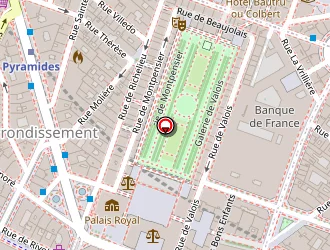 Carte de La Comedie à Paris