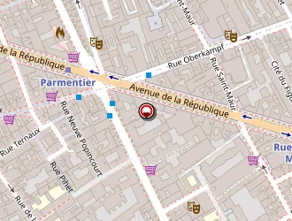 Carte de Républic à Paris