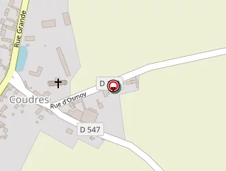 Carte de Bernard R.d.b (ets) à Coudres