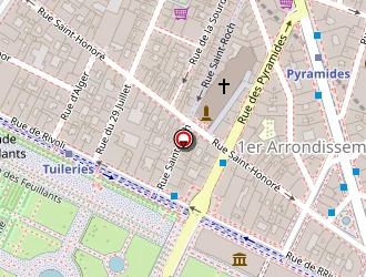 Carte de Saint Roch Pressing à Paris