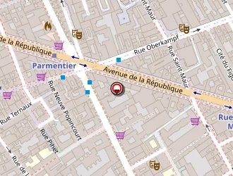 Carte de Hôtel Verlain à Paris