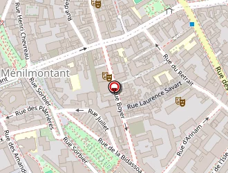 Carte de Square Martin Nadaud à Paris